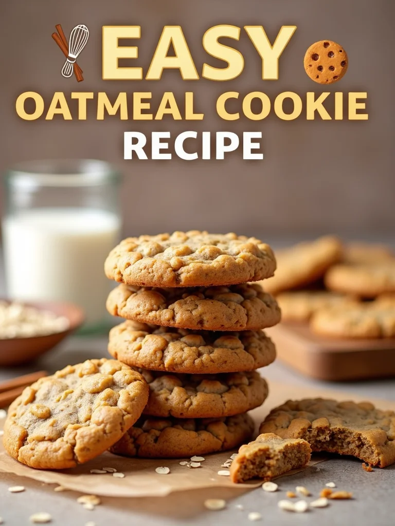 3-Ingredient Oatmeal Cookies