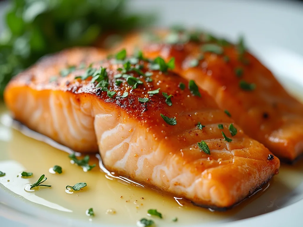Honey Garlic Butter Baked Salmon recipe