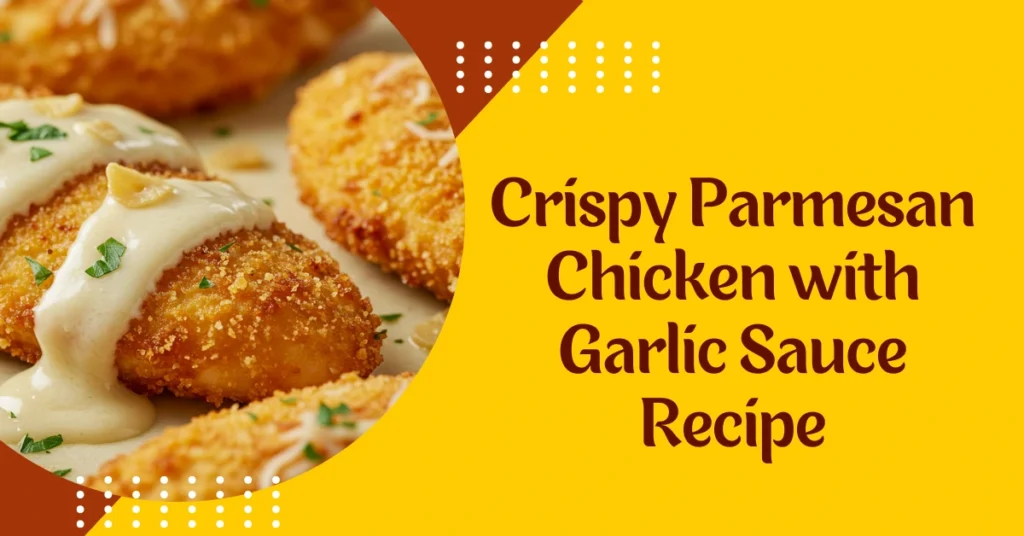 Crispy Parmesan Chicken with Garlic Sauce Recipe