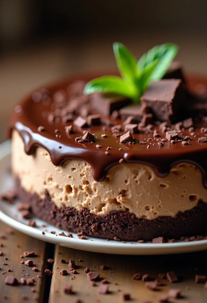 No-Bake Chocolate Cheesecake