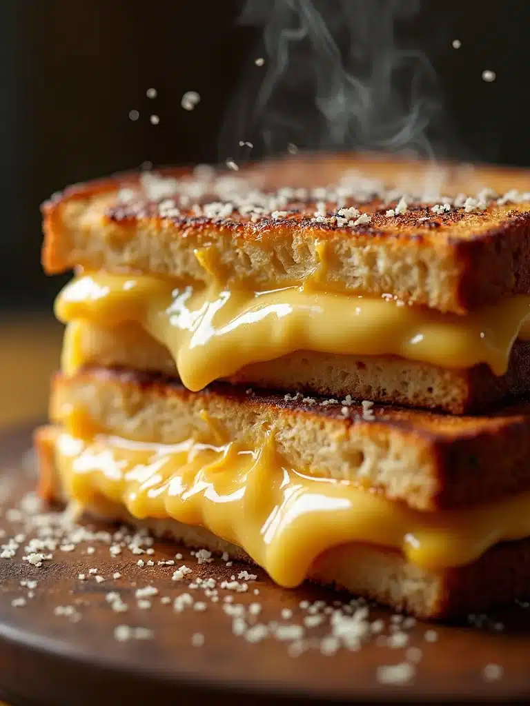 Parmesan Crusted Grilled Cheese Sandwich Recipe