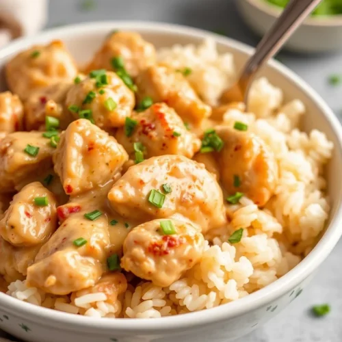 best Creamy Smothered Chicken and Rice