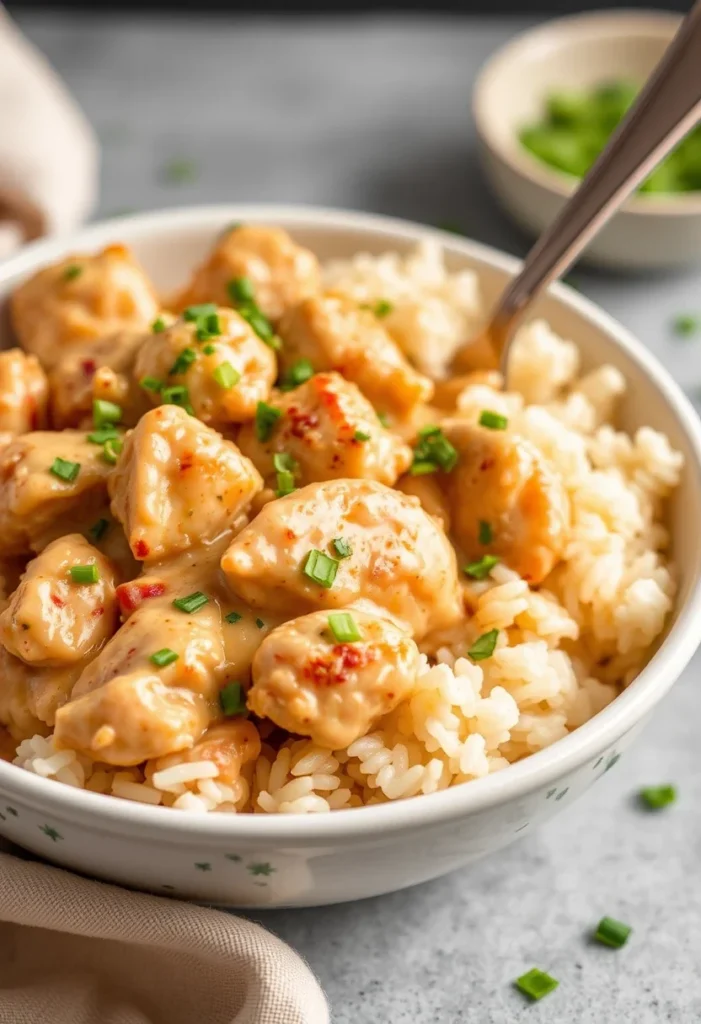 best Creamy Smothered Chicken and Rice