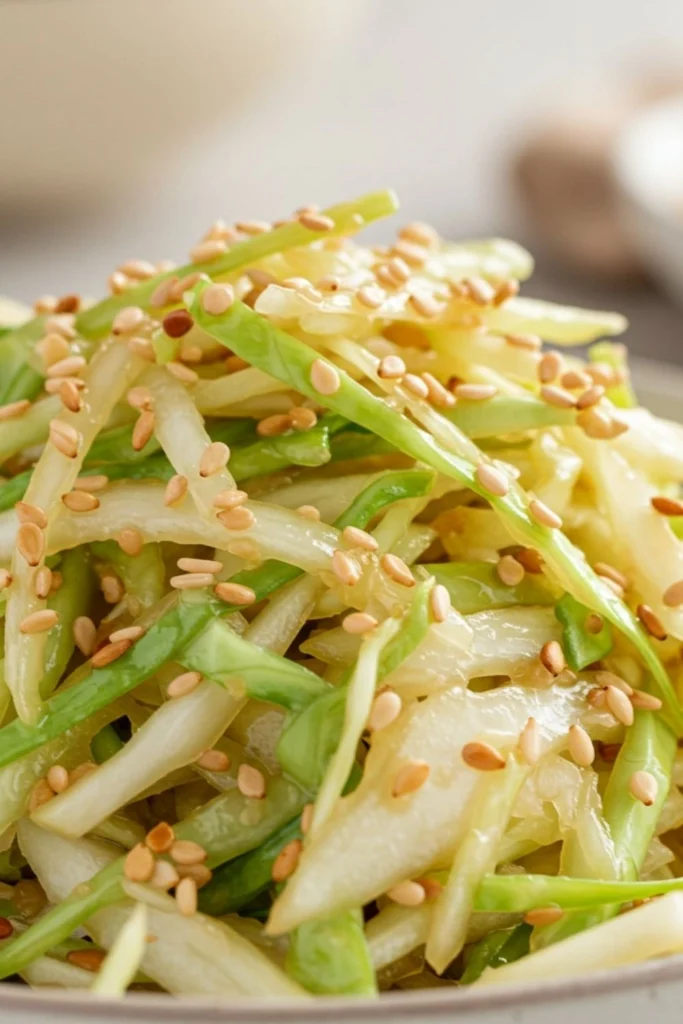 Best healthy Ginger Sesame Cabbage