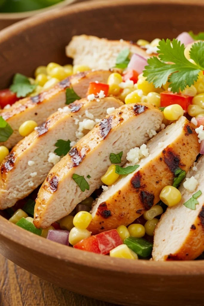 Healthy Street Corn-Inspired Chicken Salad