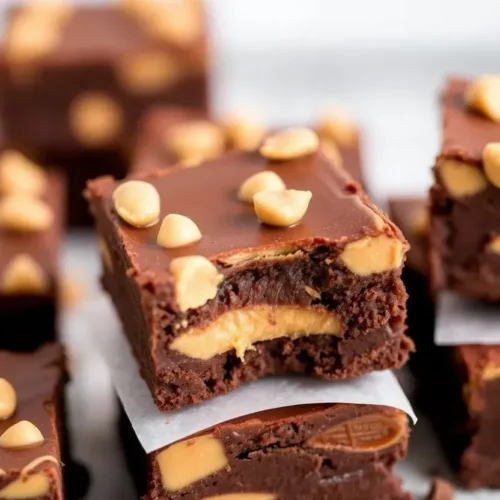Peanut Butter Chocolate Fudge Brownies