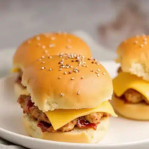 BBQ Chicken Cheese Sliders