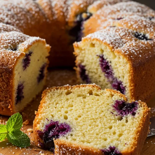 Blueberry Buttermilk Breakfast Cake Recipe