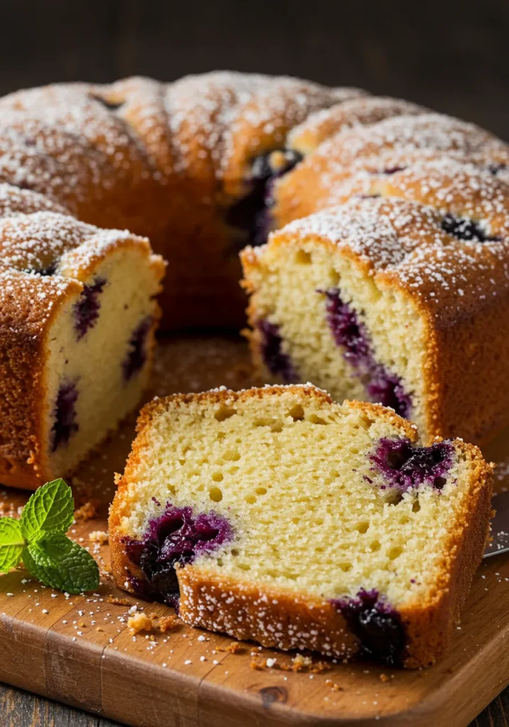 Blueberry Buttermilk Breakfast Cake Recipe