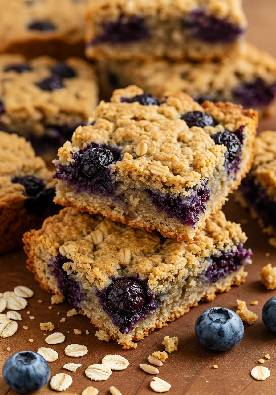 Blueberry Oatmeal Breakfast Bars
