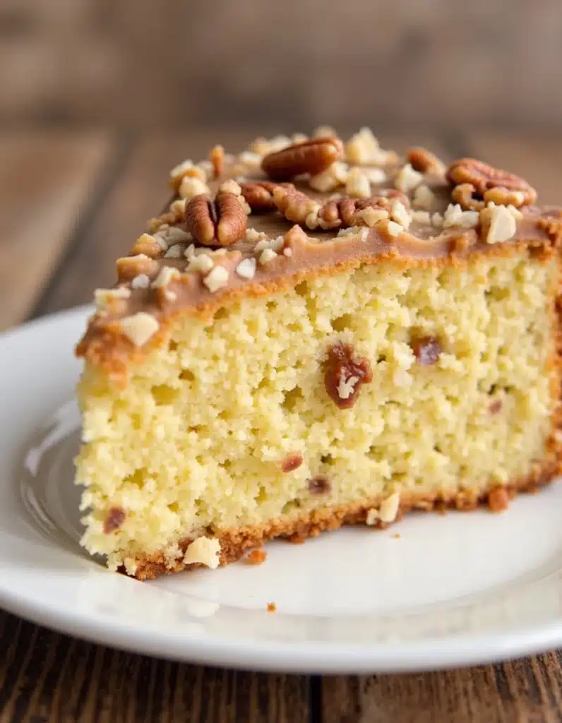 Butter Pecan Praline Poke Cake