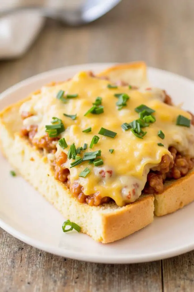 Cheesy Garlic Bread Sloppy Joes