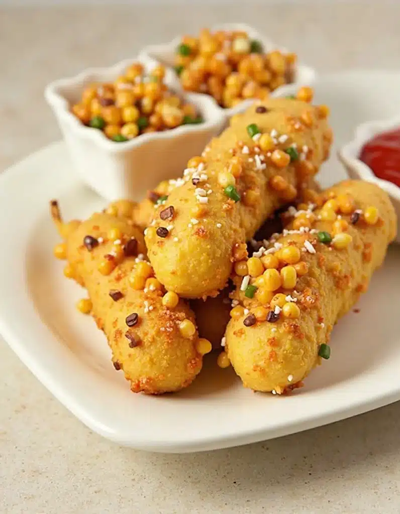 Cheesy Korean Corn Dogs