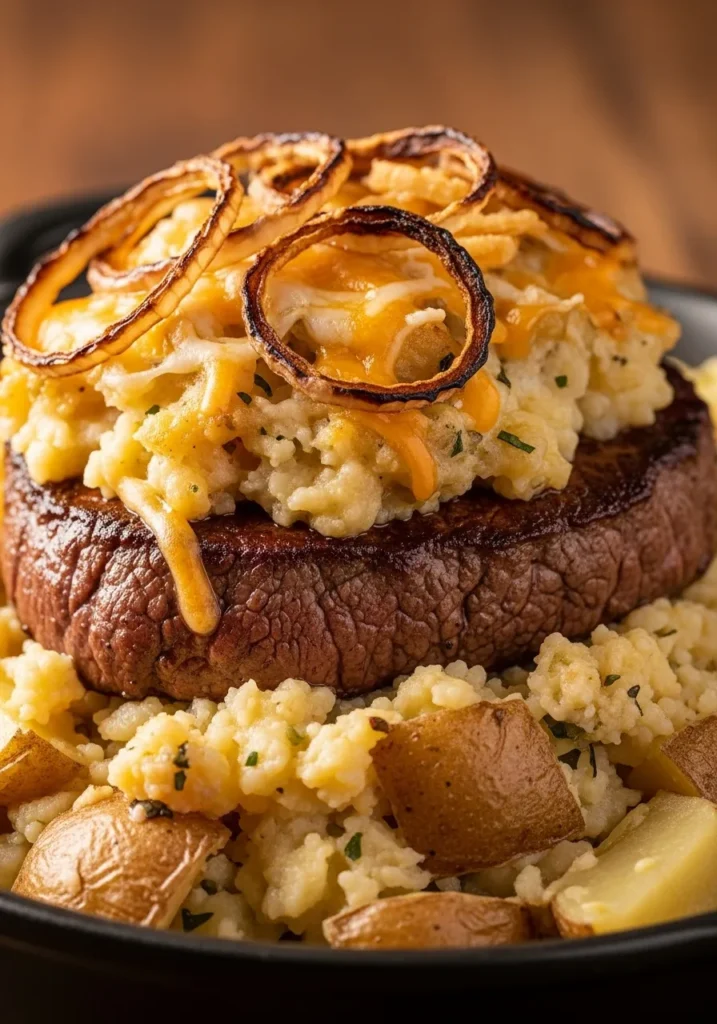 Cowboy Steak and Potato Casserole