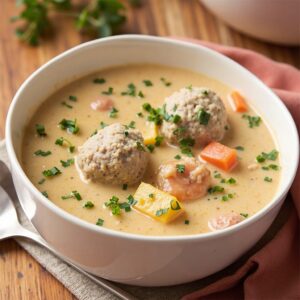Creamy Italian Meatball Soup