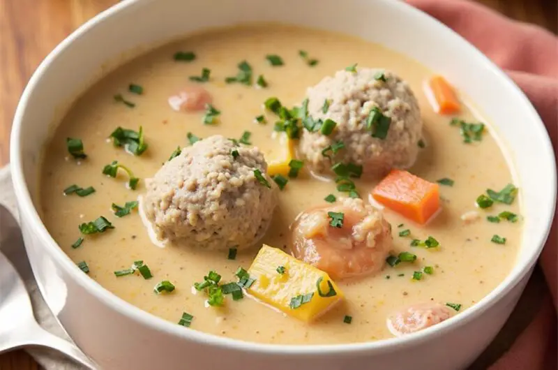 Creamy Italian Meatball Soup