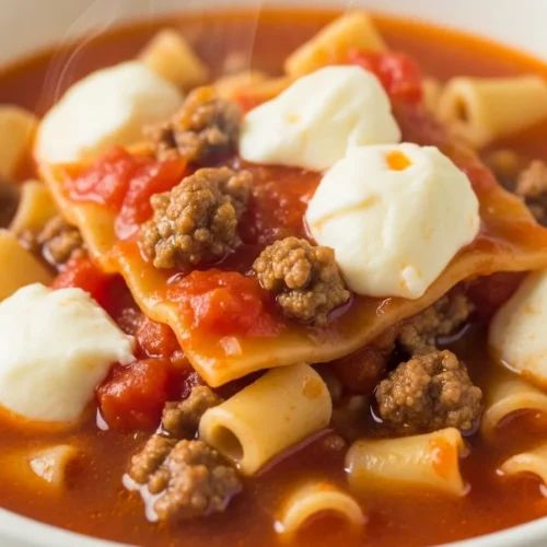 Easy Lasagna Soup