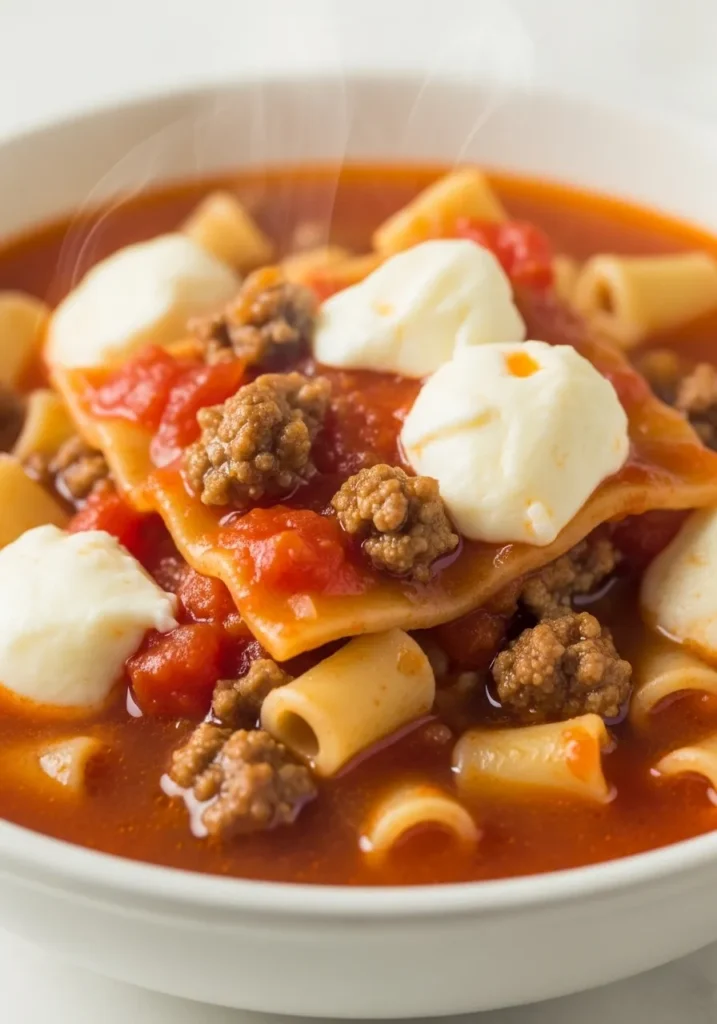 Easy Lasagna Soup