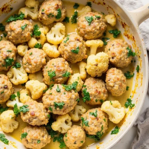 Garlic Butter Chicken Meatballs