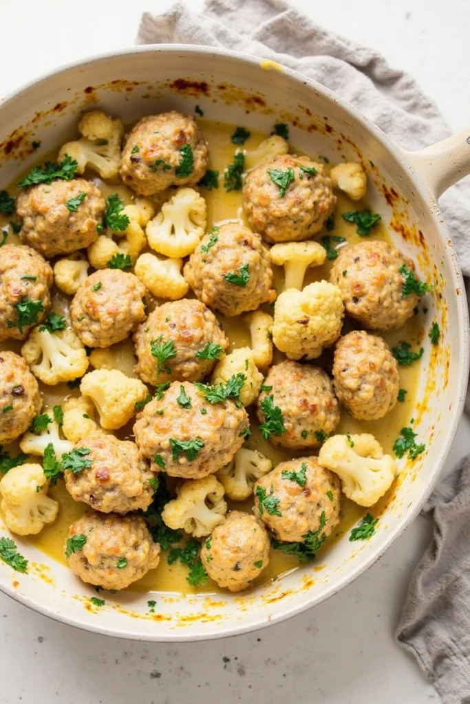 Garlic Butter Chicken Meatballs