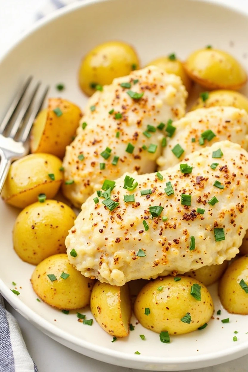 Garlic Parmesan Chicken and Potatoes