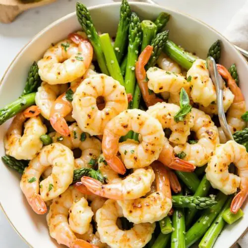 Grilled Shrimp Asparagus Bowl