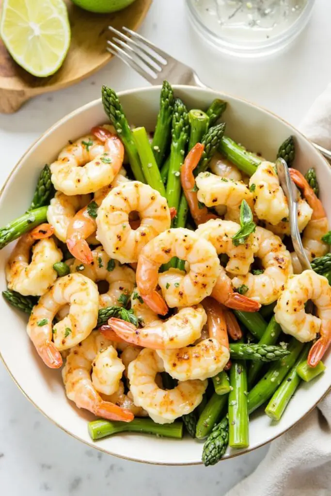 Grilled Shrimp Asparagus Bowl