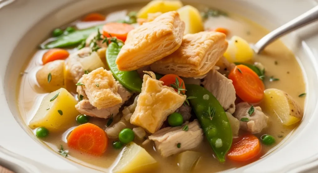 Healthy Chicken Pot Pie Soup