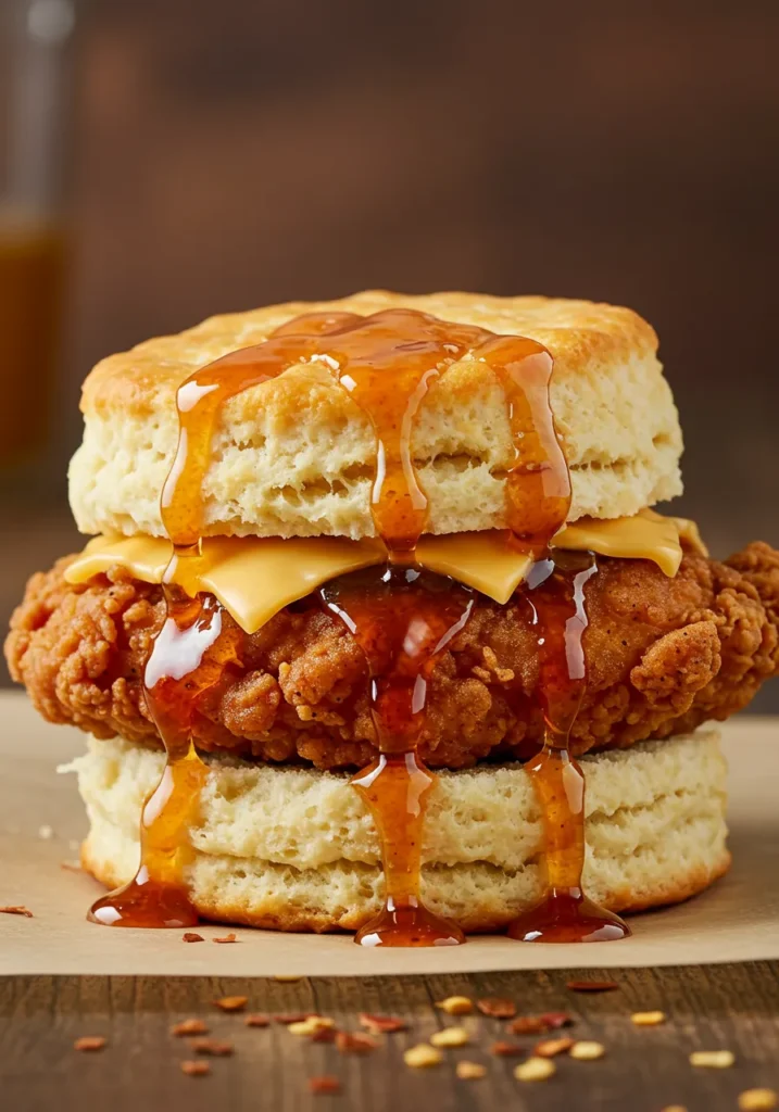 Hot Honey Chicken Biscuits Recipe