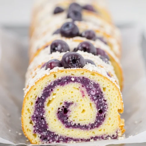 Irresistible Blueberry Cheesecake Roll Recipe