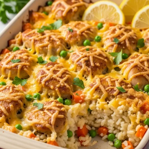 Million Dollar Chicken Rice-A-Roni Casserole: