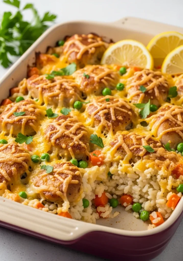Million Dollar Chicken Rice-A-Roni Casserole: