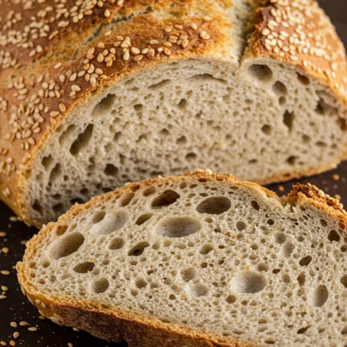 Sesame Wheat Sourdough Bread Recipe