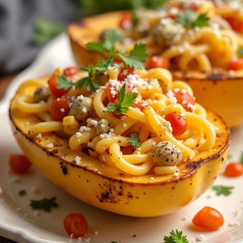 Spaghetti Squash Taco Boats
