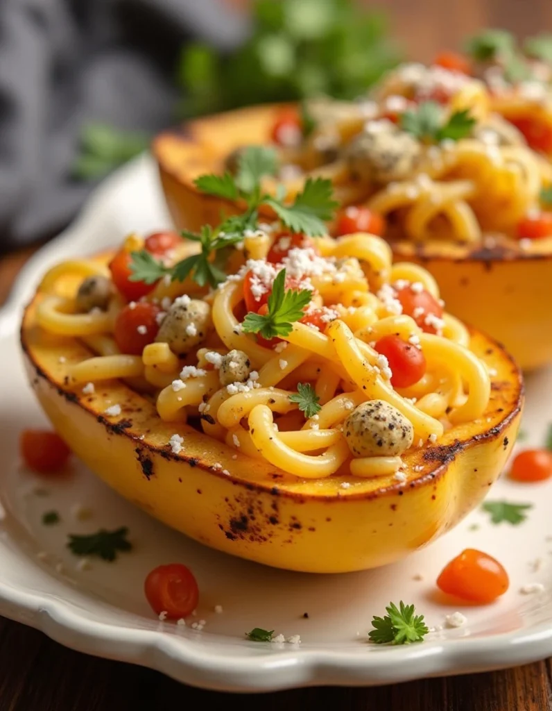 Spaghetti Squash Taco Boats