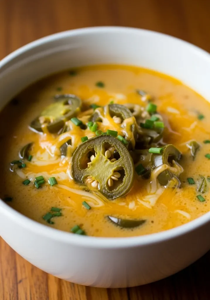 Spicy Jalapeño Popper Soup (No Bacon)