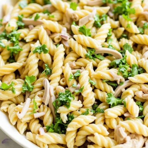 Spinach Chicken Pasta Salad