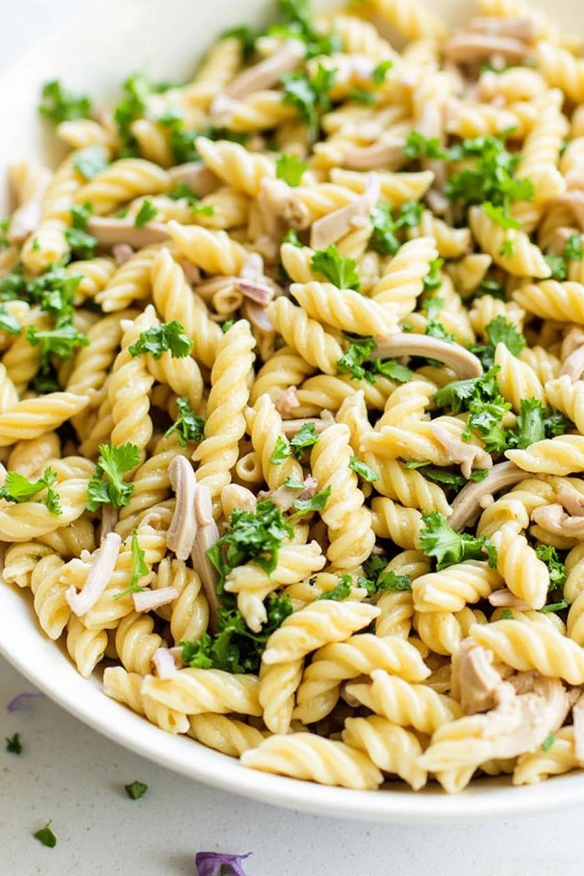 Spinach Chicken Pasta Salad