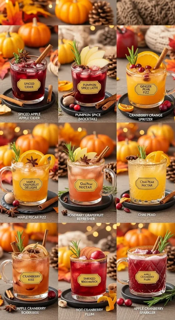 10 Cozy Fall Mocktails