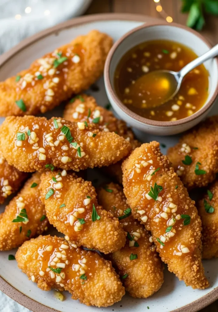 Air Fryer Honey Butter Garlic Chicken Tenders