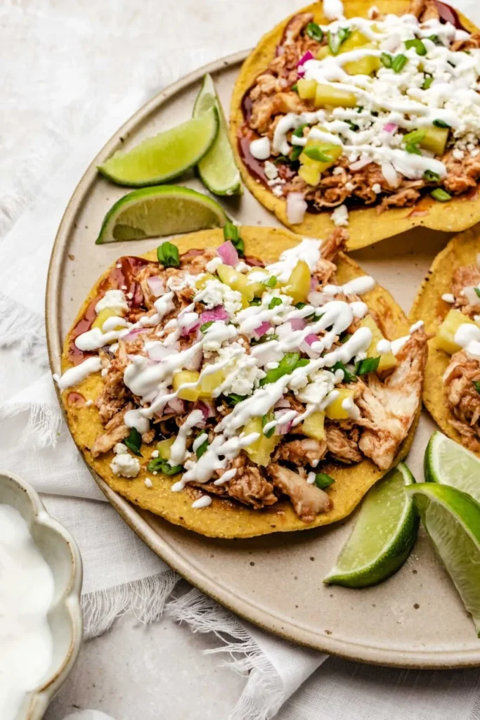 BBQ Chicken Tostadas
