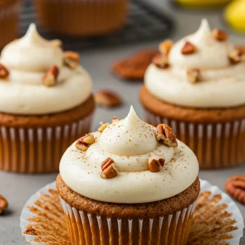 Banana Cinnamon Pecan Cupcakes Recipe