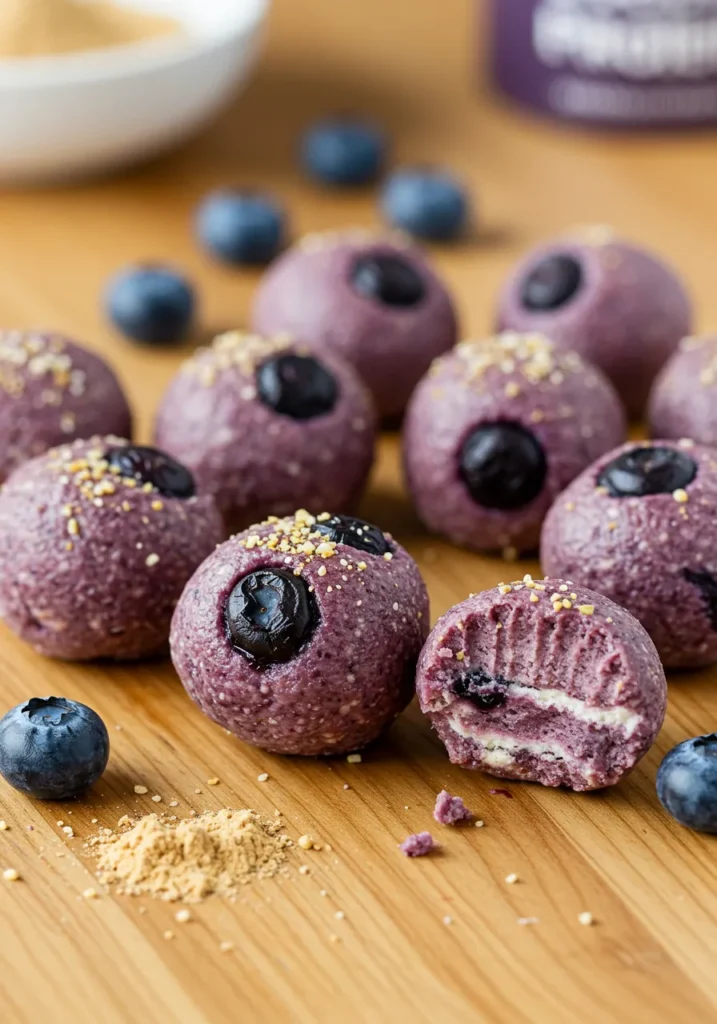Blueberry Cheesecake Protein Bites Recipe