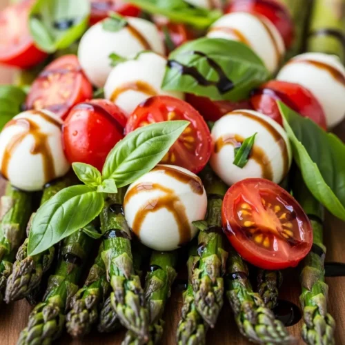 Caprese Roasted Asparagus Recipe E