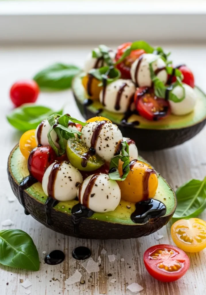 Caprese Stuffed Avocados