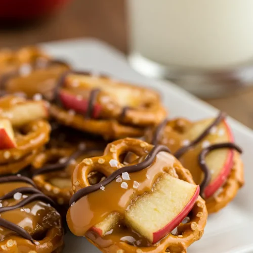 Caramel Apple Pretzel Bites Recipe