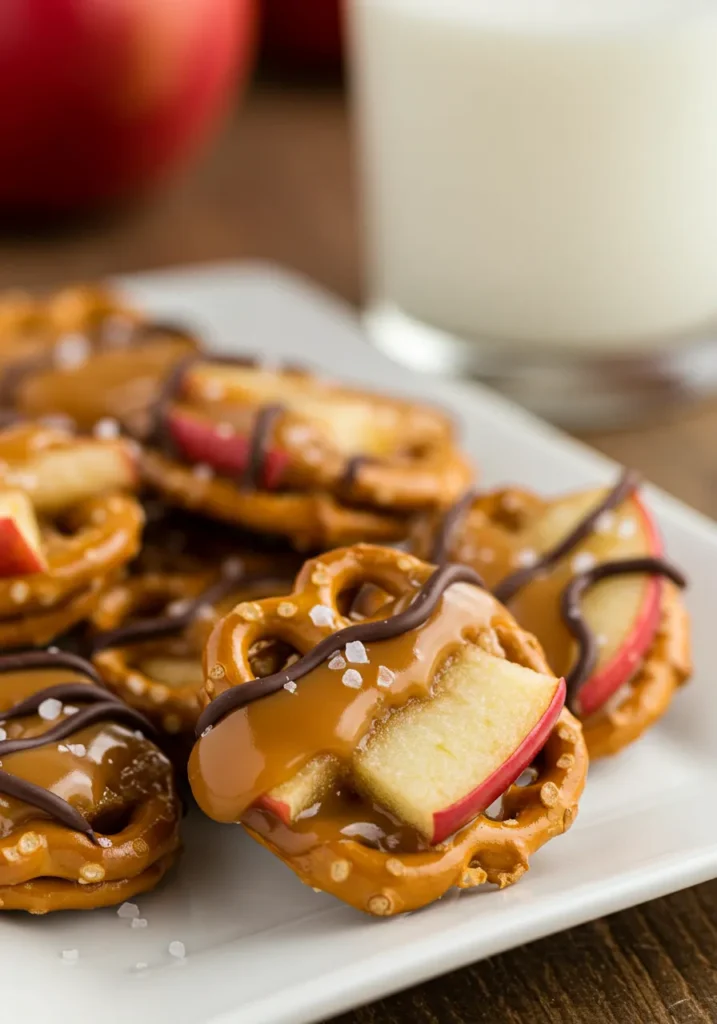 Caramel Apple Pretzel Bites Recipe