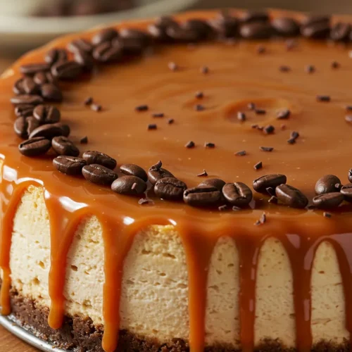Caramel Chocolate Coffee Cheesecake Recipe