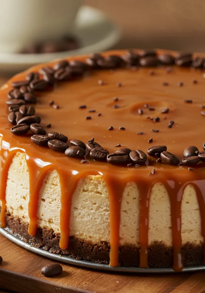 Caramel Chocolate Coffee Cheesecake Recipe