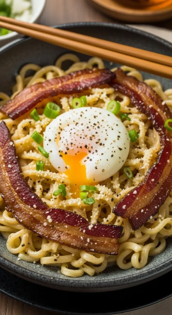 Carbonara Ramen Bowls